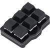 Tomantery Tastiera Meccanica Macro con una Sola Mano Tastierino USB a 6 Tasti per Giochi e Supporto per Digitazione Tasti di Scelta Rapida NKRO per Utenti Materiale Acrilico ABS