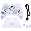 Vvikizy Controller di Gioco Wireless, Trigger Effetto Hall Giroscopio a 6 Assi Programmazione Macro Luce RGB per PC, con Burst 2.4G 5.3, Controller di Gioco Wireless (Bianca)