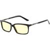 Gunnar Occhiali Gaming e Computer - HAUS - Colore montatura: Onyx - Tinta lenti: Ambra (blocca il 65% della luce blu e il 100% dei raggi UV) Focus - Occhiali filtro luce blu