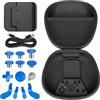 Sedicoca Pacchetto componenti per controller wireless Xbox Elite serie 2, include 1 custodia per il trasporto, 1 cavo di alimentazione del controller, 1 Dock, 4 pagaie, 2 DPad, 6 levette, 1 strumento, per Xbox