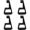 TIKATARER Staffa di Rialzo da 4 Pezzi, Supporto Orizzontale per Dissipazione del Calore per Console PS4Slim, 47x29mm (BLACK)