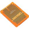 Generic Adattatore Professionale per Schede di Memoria Trasparenti per Console di Gioco, Lettore di Schede di Memoria Plug and Play per, Materiale ABS per Utenti Console FAT (arancione trasparente)