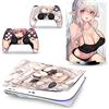 GALSOR Protettivo Pelle Decalcomanie Anime Console Per PS5 Disk Edition 2 Controller Pellicola Vinile Avvolge, Durevole, Resistente Graffi 91700 Senza Bolle E Senza Residui