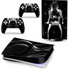 PDURMBUAB Nessuna Schiuma Nessuna Bolla Pelle Decalcomanie Anime Console Per PS5 Disk Edition 2 Controller Pellicola Vinile Avvolge, Durevole, Resistente Graffi 98634