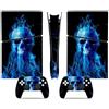 LNMLRBXEXZ Compatibile Con Adesivi Skin Per PS5 Slim Skin Disc Edition & Per Digital Console Controller Vinyl Cover Skins Wraps Scratch Resistant Compatible 25330 Avvolgimento(Disc Version)