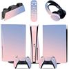 GALSOR Protettivo 79510 Per PS5 Console Disc Edition & Digital Edition Sticker Vinyl Decal Cover Per Ps5 Controller & Charging Station & Headset & Media Remote Senza Bolle E Senza Residui(Digital Edition)