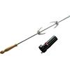 Barbecook, Girarrosto per Barbecue, girarrosto Elettrico, 2 forchettoni per girarrosto in Acciaio con Manico di Legno, 85 cm