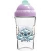 Stitch Disney Stitch - Bicchiere con cannuccia flessibile 295ml