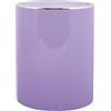 MSV - Pattumiera basculante Kamaka PP - Coperchio basculante rimovibile - Design moderno - Ideale per WC, bagni, uffici - Rotonda - 6 L - Lavanda - Compatta ed elegante