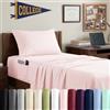 Swift Home Smart Sheets - Set di lenzuola ultra morbide in microfibra spazzolata, 3 pezzi, lenzuolo con angoli con tasche laterali, color cipria, misura matrimoniale XL