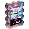Spaas Fairy Waterlily 0338337.999 D 39 H 16 mm Grigio Blu 24 Candele profumate Colori Assortiti ± 4,5 Ore