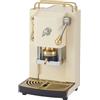 FABER COFFEE MACHINES | 3.0 PRO ESSENTIAL | Macchina Caffè ESE 44mm Compatta con, Tanica in Vetro, Portacialda Estraibile e Pressacialda Ottone Regolabile (Old British White, OTTONE)