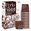 Perla Italia Perla - 1000 Bicchierini Caffe Carta 75ml - Bicchieri Caffè Monouso Biodegradabili - Bicchierini da Caffè Usa e Getta Ecosostenibili per Bevande Calde