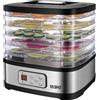 YASHE Essiccatore Alimentare LED, 35-70 °C Regolabile & Timer 72H, 5 Vassoi Impilabili Senza BPA, Circolazione 360° Aria, Essiccatore Frutta e Verdura, 240W