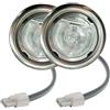 ruehalf Lampadina alogena G4 da 2 pezzi, 20 W, for armadio, 2 pollici, foro da 50 mm, sotto l'armadio, for cappa da cucina, lampadina for estrattore di fumo