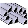 AFTERTECH 10x 2metri (20M) 1616N 16x16mm PROFILO ALLUMINIO ANGOLARE NERO PER STRISCE STRIP LED BARRA RIGIDA 2m 2MT + COPERTURA (10x 2metri 1616nero fog)