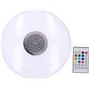 YWBL-WH Lampadina Intelligente E27 con Altoparlante Bluetooth e Luce RGB Telecomando per Feste e Atmosfera Domestica
