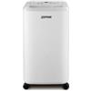 Zephir, Deumidificatore da 20 litri, 380W, Serbatoio d'acqua 5 litri, Timer 24 ore, Funzione asciugabiancheria, Con ruote, Colore bianco