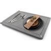 QLoztyse Tappetino scolapiatti in pietra per bancone della cucina - Tappetino da bagno ad asciugatura immediata ciottoli pad assorbenti acqua grande scaffale lavabo per stoviglie, organizer da bagno