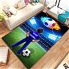 Fadaing Tappeto da calcio per soggiorno, 160 x 230 cm, tappeto da calcio personalizzato con nome, per cameretta dei bambini, tappeto da calcio per bambini (1,80 x 160 cm)