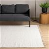 Interiyou Tappeto cotone Toledo - 80x150 cm Bianco - Tessuto artigianale con frange per salotto, camera, stanza bambini, pranzo, cucina o corridoio