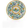 Ceramiche Azzaro & Romano Caltagirone CEAR Ceramiche - Piatto Murale Decorativo in Ceramica Siciliana Ø 20 cm - Piatto Ornamentale Artigianale Fatto a Mano Made in Italy