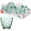 Bormioli Rocco Set 6pz Bicchiere in vetro Bormioli Flora Acqua verde 260cc Pz.6 [BORMIOLI ]
