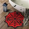 DyeFury Tappeto da bagno con ragnatela rossa per bagno Spiderman, per camera da letto dei ragazzi, decorazione gotica carina di Halloween, tappetino insanguinato nero rosso tappetino per bambini 67,8