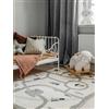 RugVista Road map, Tappeto per bambini, Moderni Bambini, 140 x 200 cm, Rettangolare, Pelo corto, Cameretta, Lavabile in lavatrice, Senza sostanze chimiche pericolose, Bianco/Multi