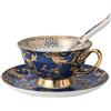 Jiotouhu Set di tazze da tè e caffè in porcellana Jiotouhu per il tè pomeridiano, tazza da tè e caffè in porcellana fine per la colazione, set di tazze e piattini con cucchiaini, 200ml/7oz