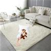 LIUNADM Tappeto Salotto Moderno 210 x 250 cm Antiscivolo, Morbido, a Pelo Lungo Tappeto Salotto Pelo Corto Look Minimalista, Facile da Pulire per Camera da Letto, Studio, Ufficio, bianco