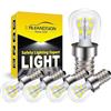 Ruiandsion 5 pezzi E14 AC/DC 24V LED Lampadina T22C 2W 1200 Lumen Piccola vite Edison SES Lampadina LED 6000K Bianco per RV Camper Marine, Barca, Lampada Solare Potenza