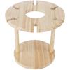 MISNODE Portabicchieri da Vino, Porta Bicchieri da Vino in Legno Espositore da Tavolo per Tazze di Vetro per 6 Bicchieri e 1 Bottiglia di Vino, Porta Bicchieri Porta Calici Appeso Scolapiatti per Cuci