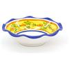 Ceramiche Azzaro & Romano Caltagirone CEAR ceramiche - Portafrutta Fruttiera Centrotavola Ø cm 25 in ceramica siciliana di Caltagirone decorata a mano