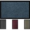 Olivo Tappeti OLIVO.shop | ASCIUGAPASSO Zerbino ingresso interno esterno assorbente, Zerbino Asciugapassi con fondo antiscivolo e bordo anti inciampo, misure e colori assortiti (90x150 cm, BLU)