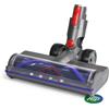 PIESSEONLINE - Spazzola Compatibile per Dyson Aspirapolvere V7, V8, V9, V10, V11 e V12 - Luci LED Integrate, Rotazione Fluida di 120 gradi - Pulizia Senza Graffi, Ideale su Ogni Pavimento