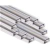 AFTERTECH 10x 2metri (20M) 1506 15x6mm PROFILO ALLUMINIO PER STRISCE STRIP LED BARRA RIGIDA 2M 2MT + COPERTURA (10x 2metri 1506 clear)