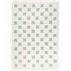 Mazovia Tappeti double-face Bianco Moderno Geometrico - Soggiorno, Camera da Letto, Sala da Pranzo, Ufficio - Pile Corto Rettangolo Certificato OEKO-TEX® Morbido - Ecru Verde - 160 x 200 cm