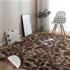 GOUSANG Tappeto Shaggy Morbido per Animali 240 x 270 cm Ideale per Salotto e Camera da Letto Morbido e Antiscivolo per Computer, Sedia, Super Morbido, Antiscivolo, Marrone