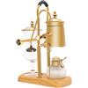 Legwfdthy Sifone per caffè e caffè creativi, stile vintage, gravity, in vetro, per caffè a sifone, sottovuoto, design a vuoto belga, base stabile, pratica maniglia
