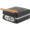 DOMO DO9275W - Piastra per waffle - Macchina per waffle belghe - Rivestimento antiaderente - 1400 W - Inky Black