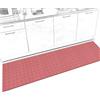 ANRO Tappeto passatoia Itaca, per cucina e corridoio, antiscivolo, lavabile, fino a 5 m di lunghezza, 160 x 50 cm, colore: rosso