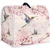 TOADDMOS Copertura per miscelatore con stampa di colibrì con tasche, copertura antipolvere, compatibile con 4,5-5 litri, accessori per mixer da cucina