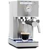 Klarstein Pausa - Macchina del caffè, espresso maker con 1350 watt, 7-9 bar di pressione, con serbatoio da 1,4 litri, acciaio inox, argento