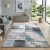Carpetsale24 Tappeto per Soggiorno 160 x 230 cm Blu- Design Moderno Tappeto Rettangolare a Pelo Corto per Cucina, Sala da Pranzo e Camera da Letto, Morbido e Facile da Pulire