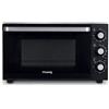 H.Koenig - forno elettrico FO30 da 30 l, multifunzione, potente, 1500 W, 6 modalità di cottura, 230°, timer in 60 min, porta vetro doppio vetro, piano cottura antiaderente
