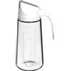 FACAIIO Dispenser di olio in vetro di grande capacità, con apertura e chiusura automatica, bottiglia per condimenti da cucina a tenuta stagna, per olio, aceto, salsa di soia, bianco (750 ml, bianco)