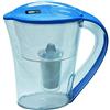 Prozone Caraffa per acqua alcalina, modello da 2,6 litri, adatta per porta del frigorifero, 2 filtri, colore: blu