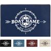 VWCSDSCS Zerbino personalizzato con scritta Welcome Aboard a tema nautico, tappeto con bussola, tappeto per ingresso, tappeto per interni, tappetino da bagno, antiscivolo, tappeto di benvenuto per