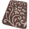 emmevi Tappeto Bagno Morbido Scendiletto Elegante Antiscivolo Assorbente mod.GIAVA_SET 3 PEZZI MARRONE
